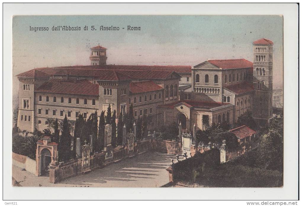 I 00100 ROMA / ROM, Ingresso Sell'Abbazia Di S.Anselmo, 1913 - Onderwijs, Scholen En Universiteiten