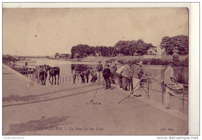 Choisy Le Roi             Pêcheurs A La Ligne - Choisy Le Roi