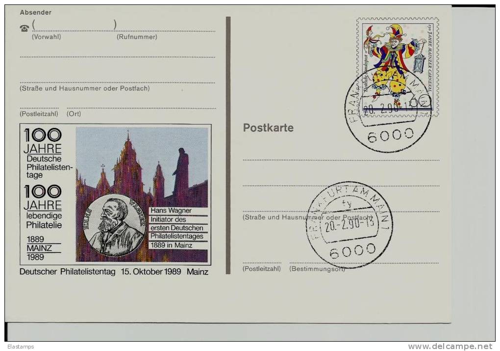 =DE GS 1990 SST - Cartes Postales - Oblitérées