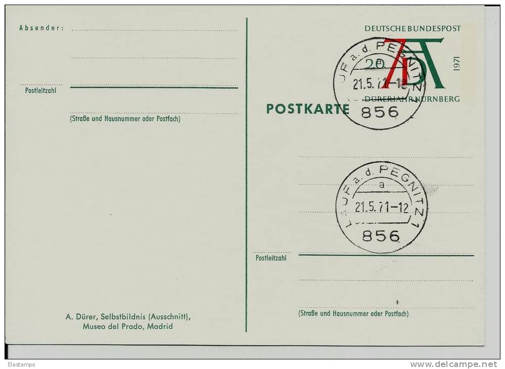 =DE GS 1971 SST - Bildpostkarten - Ungebraucht