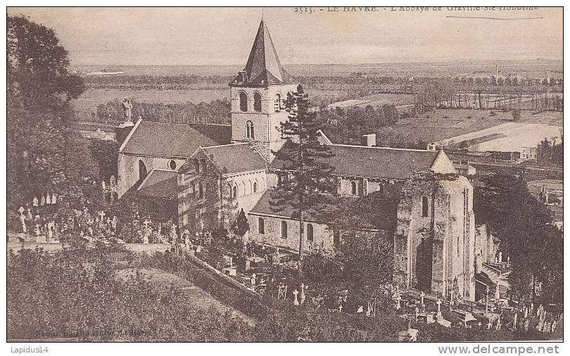 G G S 516 / C P A-   GRAVILLE  Ste HONORINE  (76) L'ABBAYE- - Graville