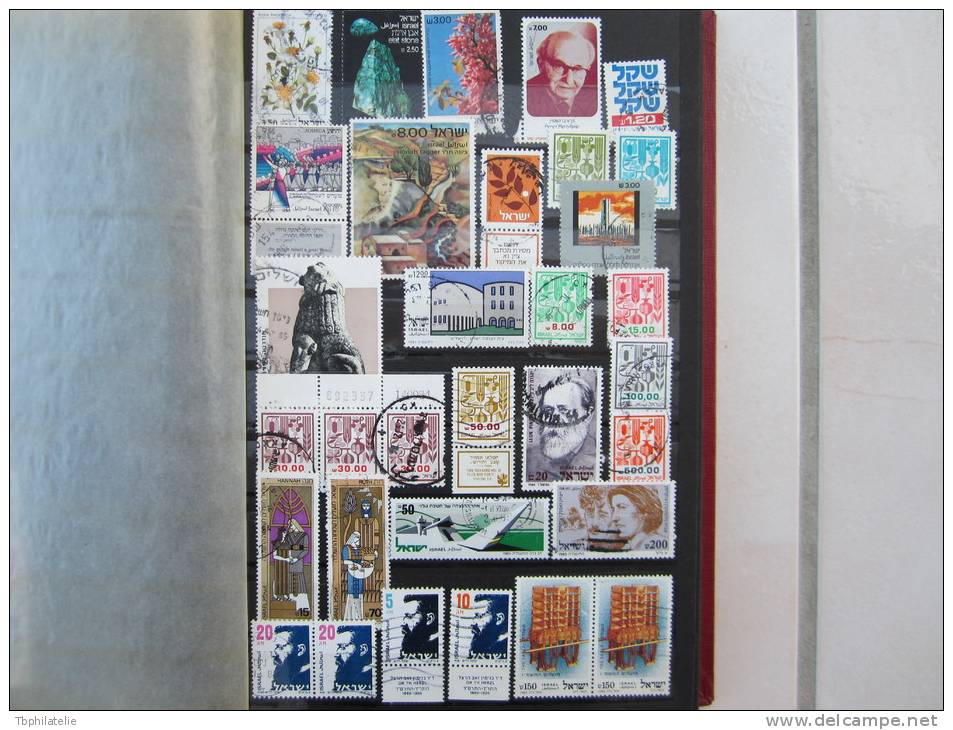 VEND LOT DE 200 TIMBRES D ´ ISRAEL , 1951 - 1990 !!!! (a) - Collections, Lots & Series