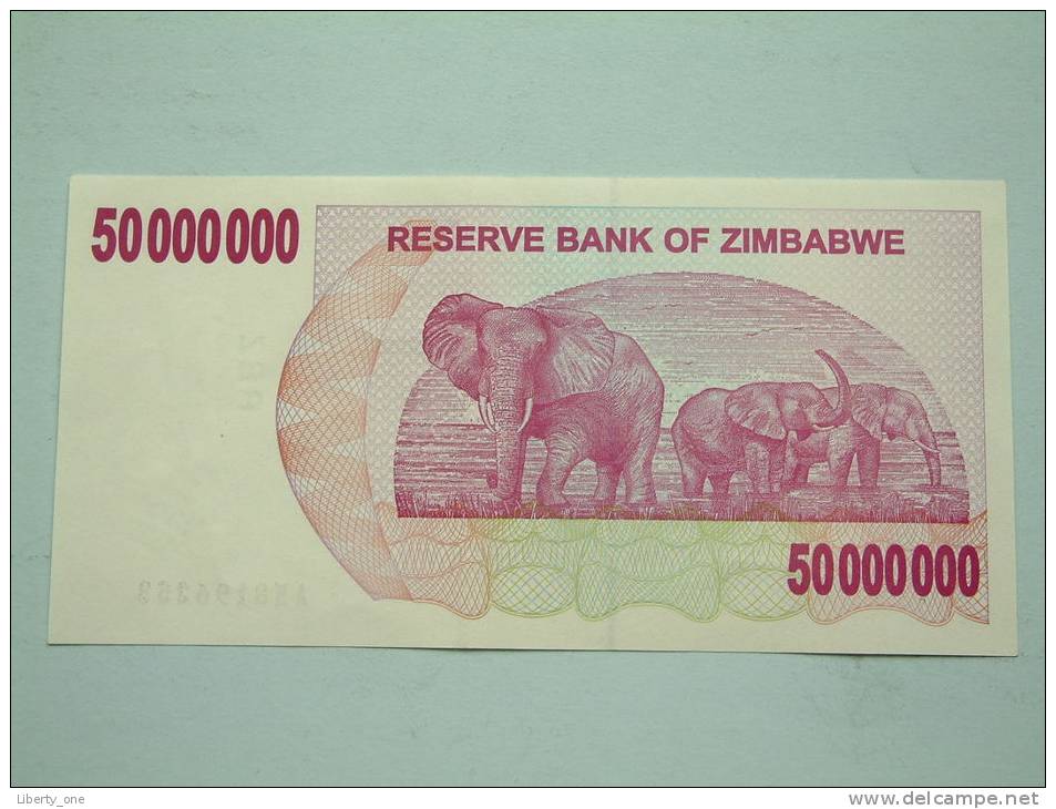 2008 / 50.000.000 Dollars UNC ( For Grade, Please See Photo ) ! - Zimbabwe