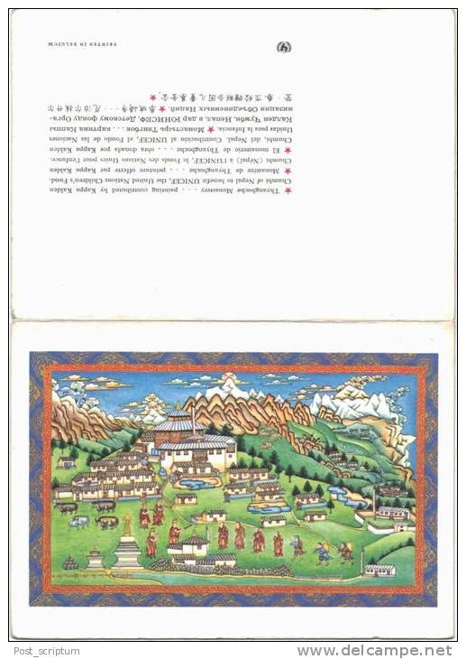 Asie - Népal - Thyangboche Monastery (carte à Volet) - Nepal