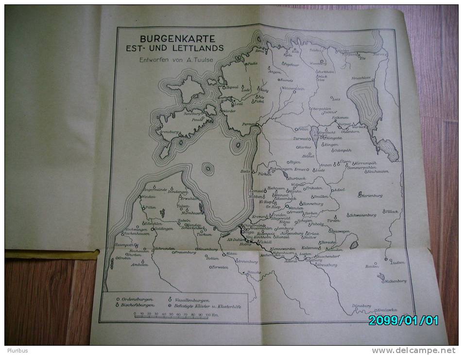 1942 DIE BURGEN IN  ESTLAND  UND  LETTLAND , THE TOWNS OF  ESTONIA  AND  LATVIA  , Many Illustrations - Architettura