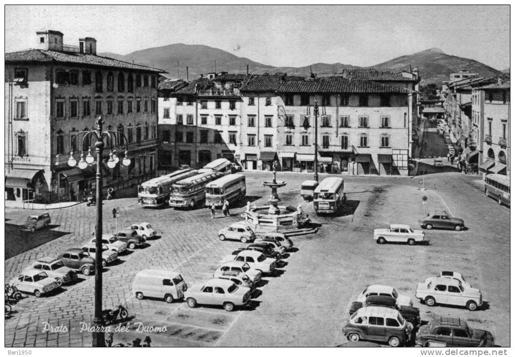 Cartolina D´epoca  " PRATO - Piazza Del Duomo " - Prato