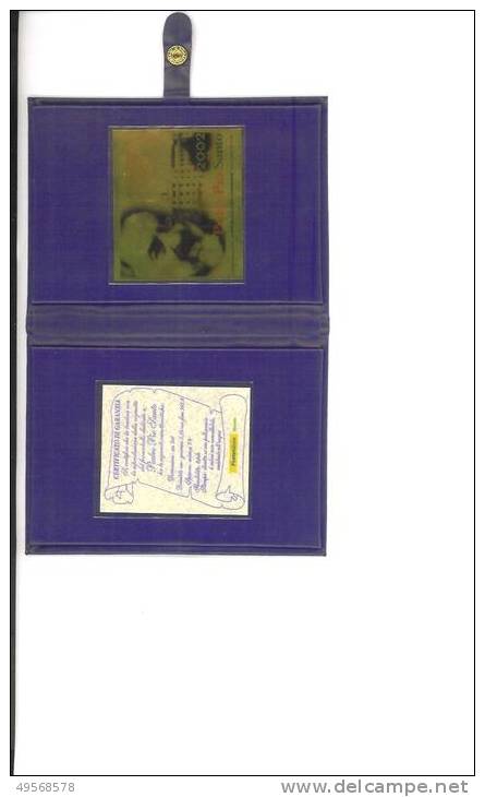 LIBRETTO  PADRE  PIO  SANTO CONTENENTE UNA LAMINA D'ORO CON LA RIPROD.NE DELLA VIGNETTA  DI P.P.SANTO 2002 - - Markenheftchen