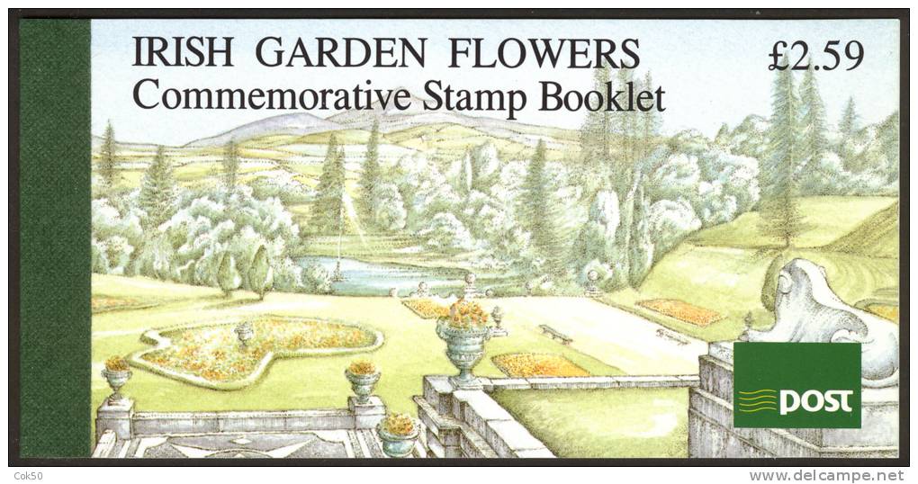 IRELAND Garden Flowers Booklet (1990) - SG No. 36/Michel No. 15. Perfect MNH Quality - Libretti