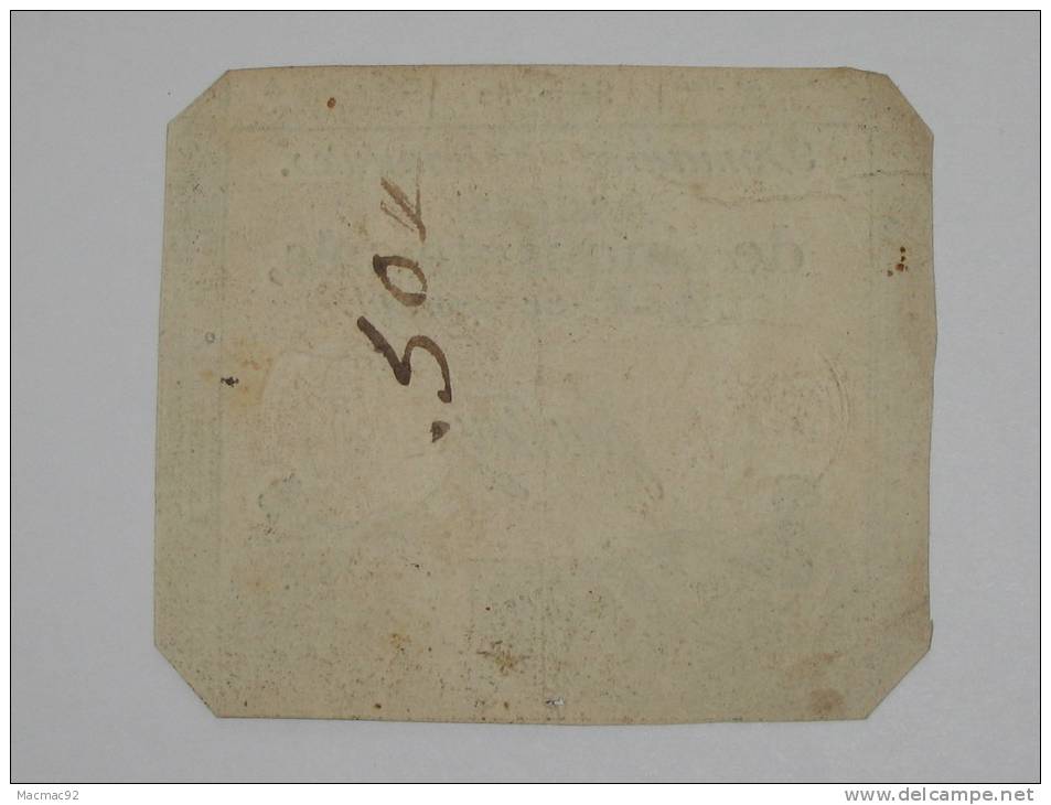 Domaines Nationaux - Assignat De Cinquante Sols - Loi Du 23 Mai 1793. - Assignats