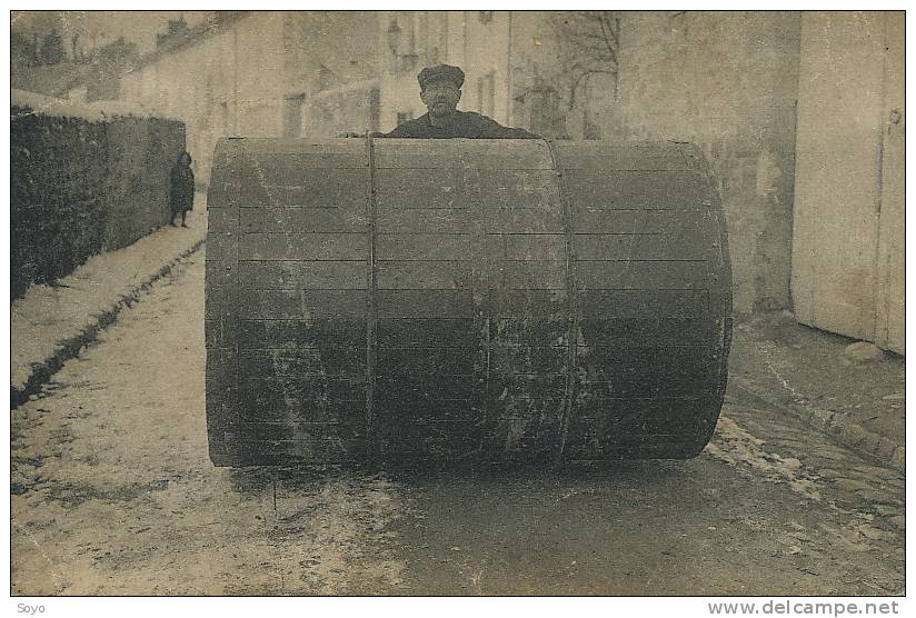 Baruet " Le Demenageur " Champion Lutte Expo 1889 Tour Du Monde Avec Tonneau 300 Kgs - Lutte