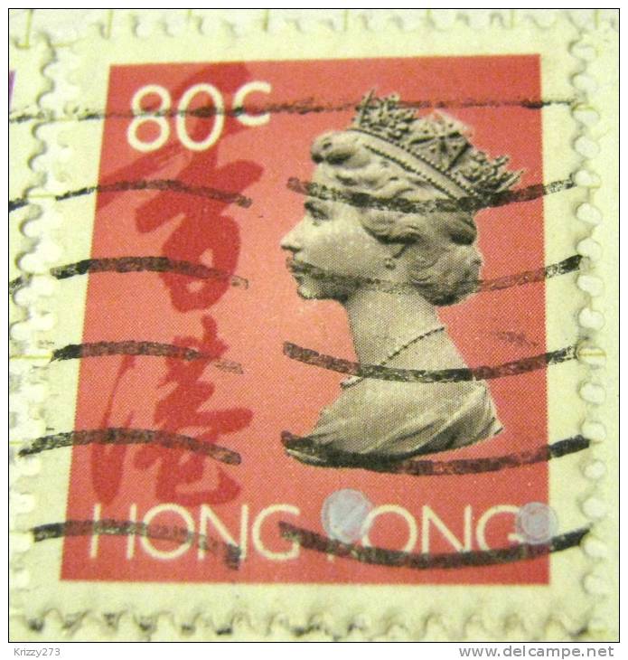 Hong Kong 1992 Queen Elizabeth II 80c - Used - Gebraucht