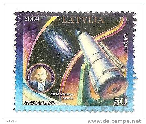 Latvia  2009  Eiropa - Cept -  USED (0) Kosmoss / Space - Telescope ; - 2009