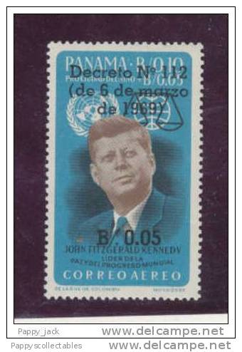 PANAMA Kennedy  DEATH Ovpt Mint Never Hinged 1969 - Kennedy (John F.)