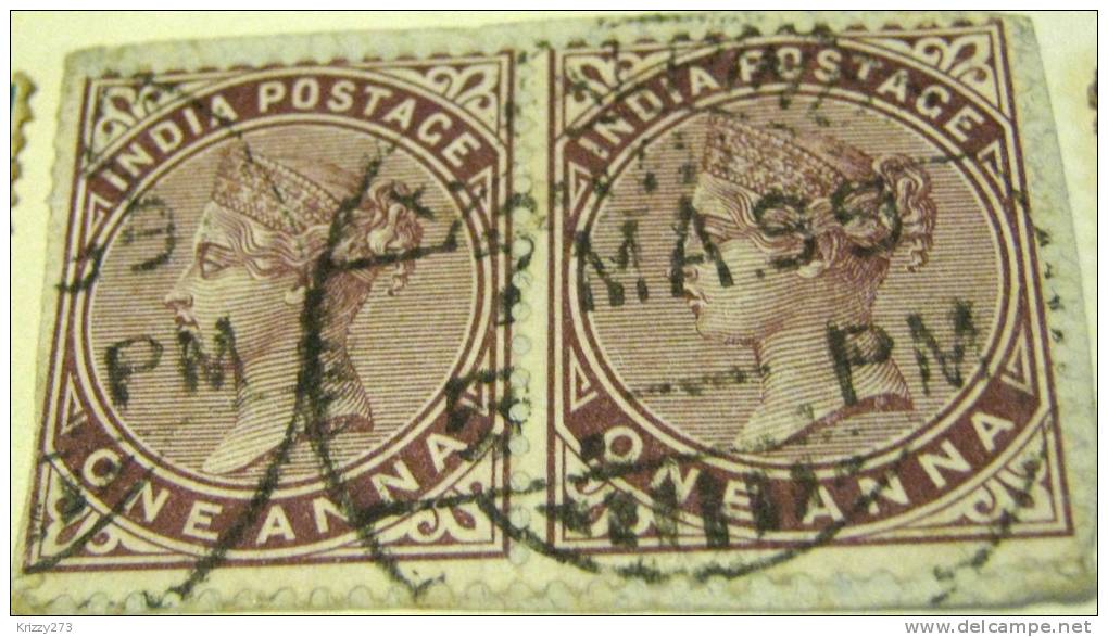 India 1882 Queen Victoria 1a Pair - Used - Sonstige & Ohne Zuordnung