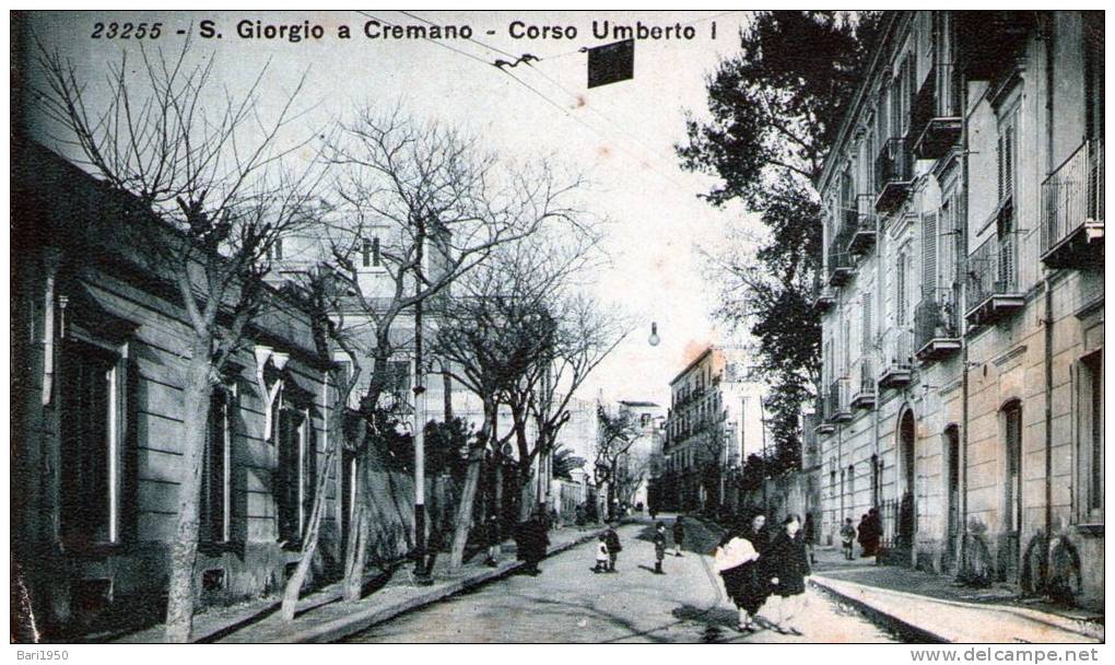 Cartolina  D´epoca     "   S. Giorgio A Cremano -  Corso Umberto I " - San Giorgio