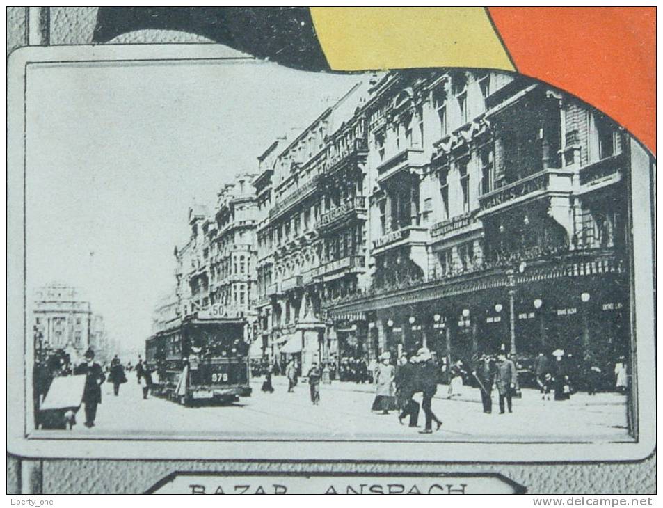 Souvenir De Bruxelles ( Bazar Anspach )Tram Voertuig 979 - Lijn 50 / Anno 1907 ( Scheurtje / Zie Foto Voor Details ) !! - Nijvel