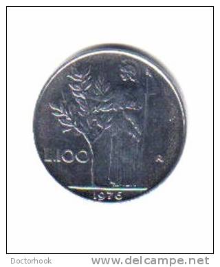 ITALY   100  LIRE  1976 (KM # 96) - 100 Lire