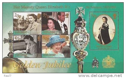 South Georgia 2002 - 50 Ans De Réigne Reine Elisabeth II // Golden Jubilée - BF Neufs*** (MNH) - South Georgia