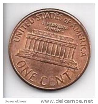 US.- Munten - USA 1 Cent 1990. Abraham Lincoln. 0.01 Dollarcent. United Status Of America. One Cent. - Other - America