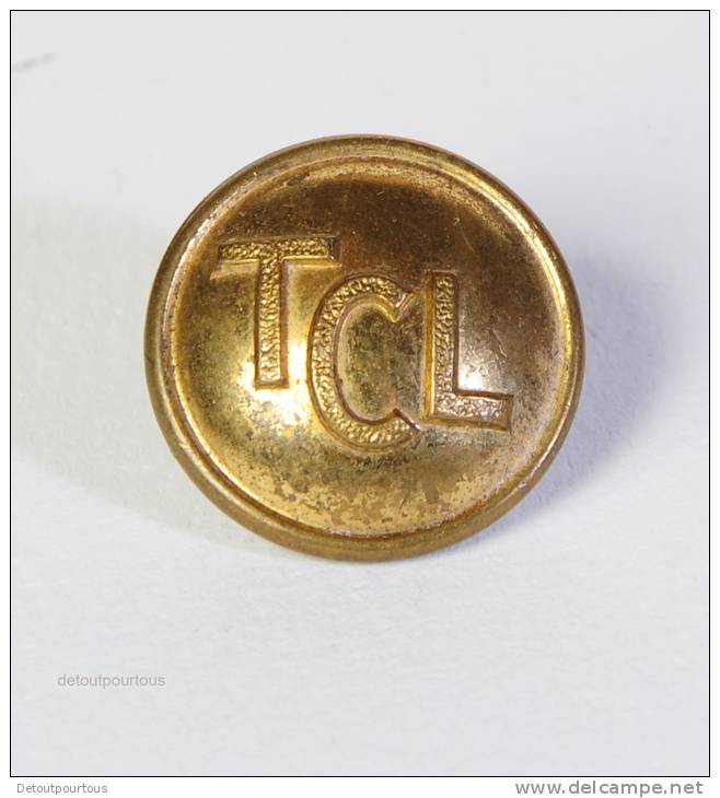 BOUTON : Métropolitain Métro Bus De Lyon  : TCL Transports En Commun Lyonnais 1 Bouton De Costume Diamètre 1,7cm - Knopen