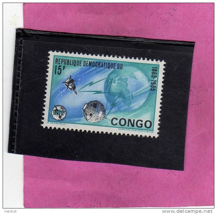 CONGO REPUBLIQUE 1965  INTERNATIONAL TELECOMMUNICATIONS UNION - UIT UNIONE INTERNAZIONALE TELECOMUNICAZIONI MNH - Ungebraucht