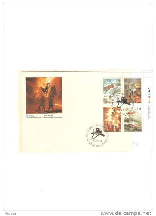 Carta De 1991 Bomberos - Covers & Documents