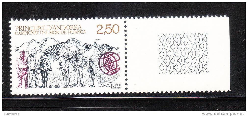 Andorra French 1991 Petanque World Championships MNH - Neufs