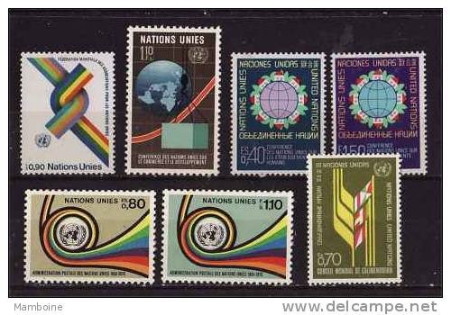 Nations Unies . Genève  1976  N° 56 / 62  Neuf XX .année Compl. 7 Valeurs - Unused Stamps
