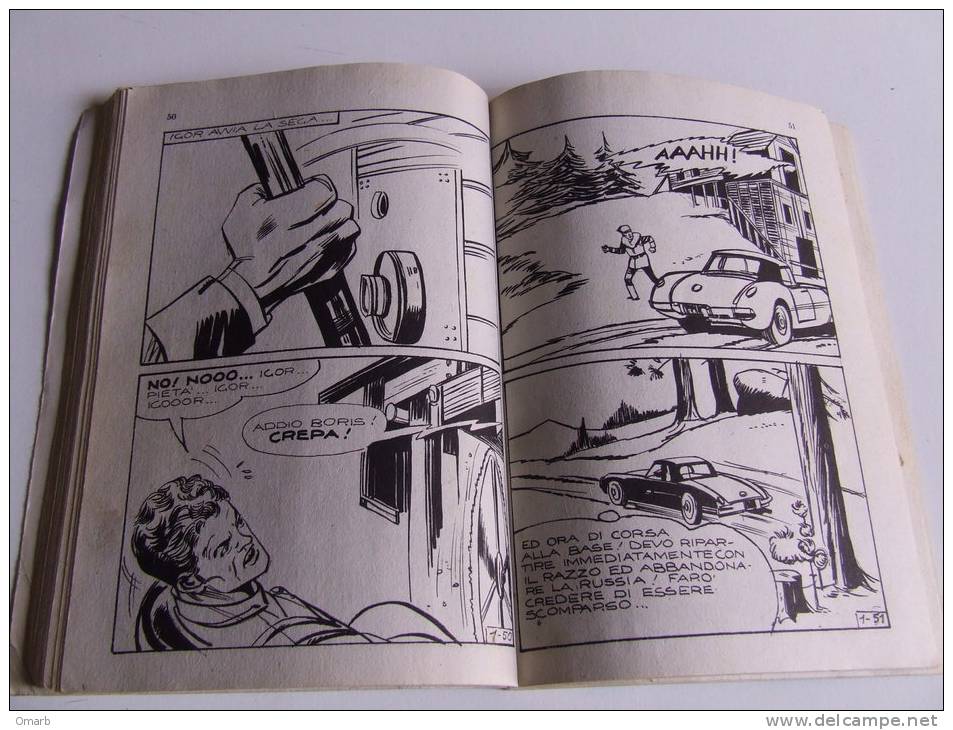 P077 Fumetto Noir Per Adulti, Bart Dalla Russia Per Rancore, N.1, 1966, Ed. Tuono, Sexy, Morte, Brivido, Edizione Tuono - First Editions