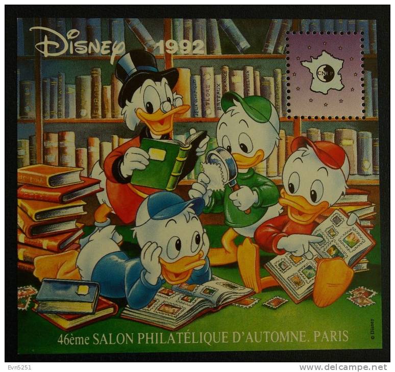 Feuillet-Souvenir CNEP : Disney 92 (1992) - CNEP