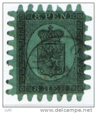 FINLAND 1867 - 8p Large Perforation, Used - Usati