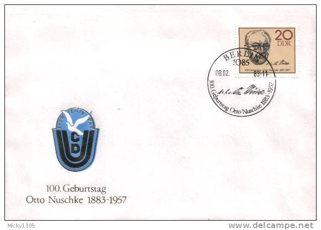 DDR / GDR - FDC Mi-Nr 2774 (l375)- - 1981-1990