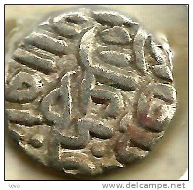 INDIA 1/8 TANKA SULTANS OF DELHI MAHAMMAD SHAH II FRONT &BACK DATED(?)AH702-AD1302 SILVER READ DESCRIPTION CAREFULLY !!! - Indien