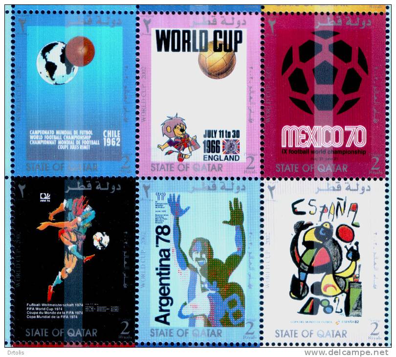 QATAR / SPORT / WORLD CUP FOOTBALL CHAMPIONSHIP / JAPAN & SOUTH KOREA 2002 / MNH / VF / 4 SCANS . - 2002 – Corea Del Sur / Japón