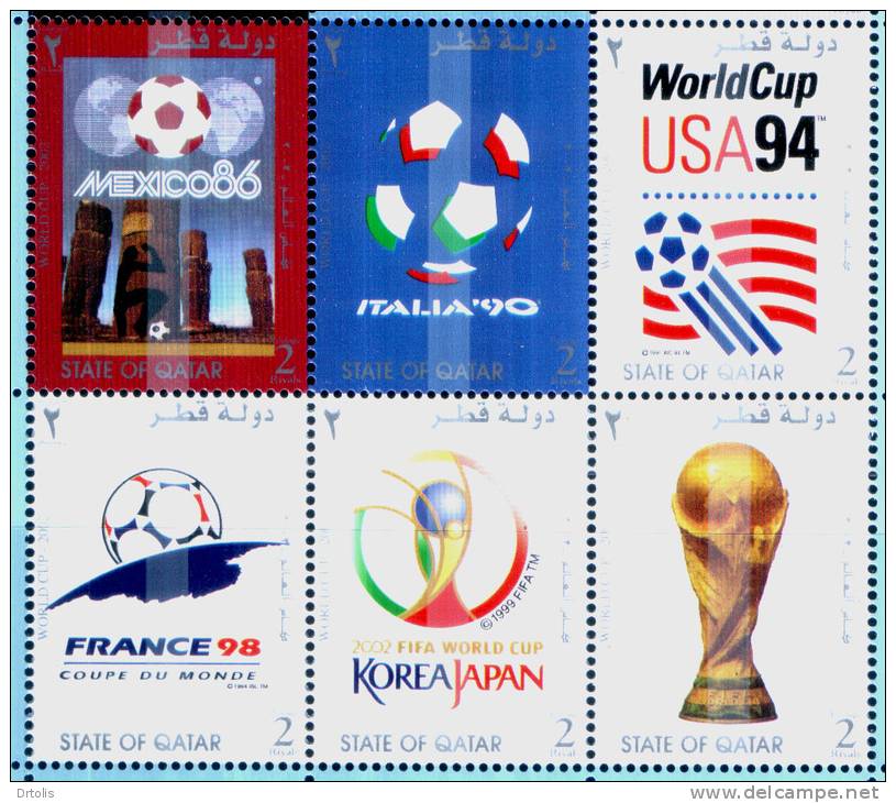QATAR / SPORT / WORLD CUP FOOTBALL CHAMPIONSHIP / JAPAN & SOUTH KOREA 2002 / MNH / VF / 4 SCANS . - 2002 – Corea Del Sur / Japón