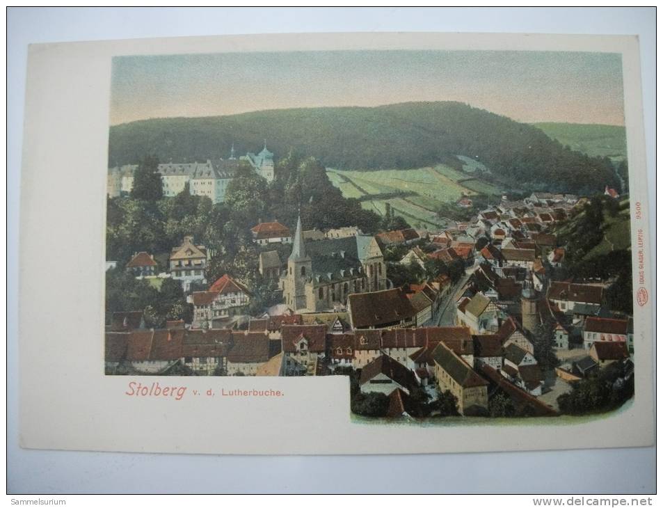 (1/1/37) AK Stolberg "v. D. Lutherbuche" - Stolberg (Harz)