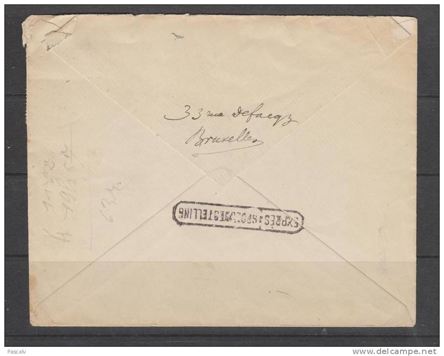 Lettre Par Expres De 1920 Vers L´allemagne - Cartas & Documentos
