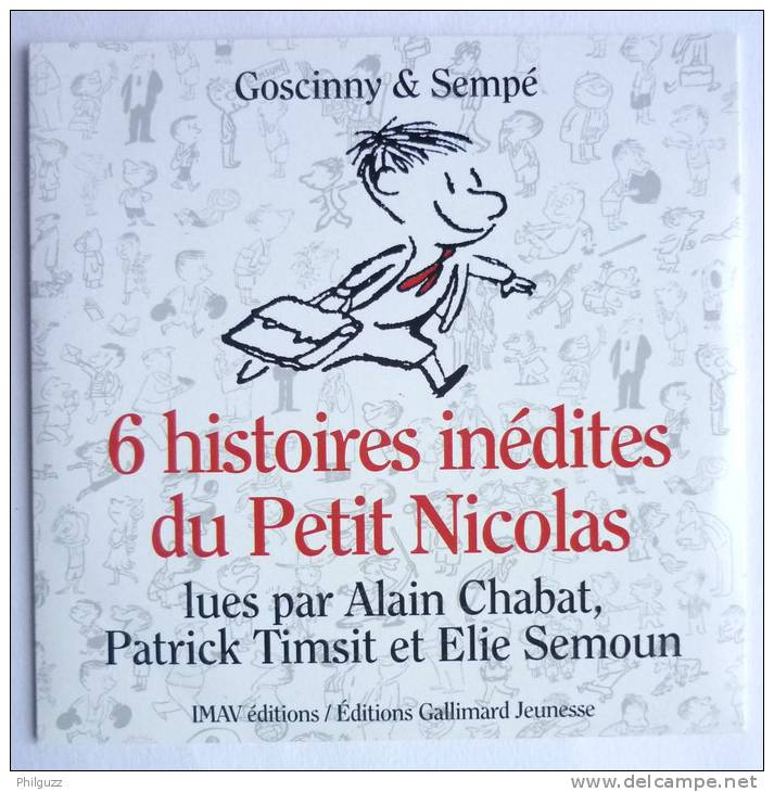 CD 6 HISTOIRES DU PETIT NICOLAS - GOSCINNY SEMPE - Gallimard Jeunesse - Platen & CD