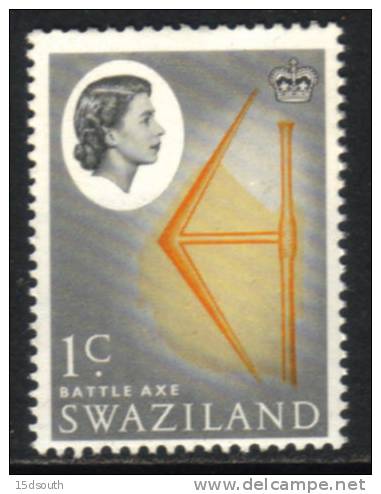 Swaziland - 1962 QEII 1c Inverted WMK MNH** - Swaziland (1968-...)