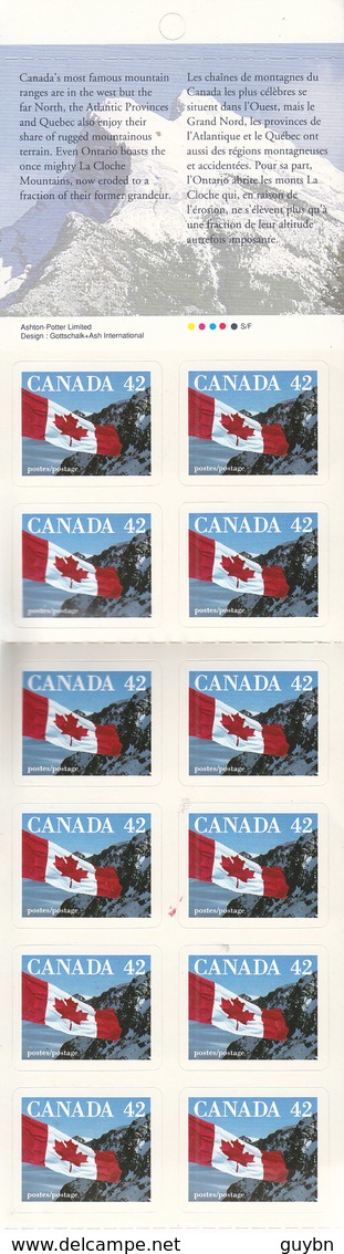 < Carnet Canada, .. YT C1228a Drapeau . Cote 2006 24 Euro .. Super - Ganze Markenheftchen