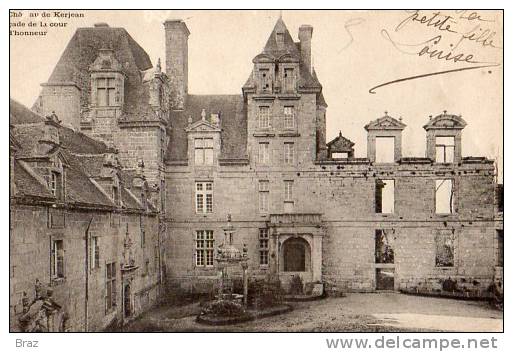 CPA  Chateau De KerJean   St Vougay - Saint-Vougay