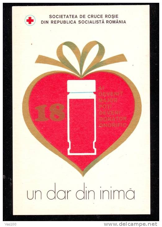 RED CROSS SOCIETY, CARD, UNUSED, ROMANIA - Red Cross