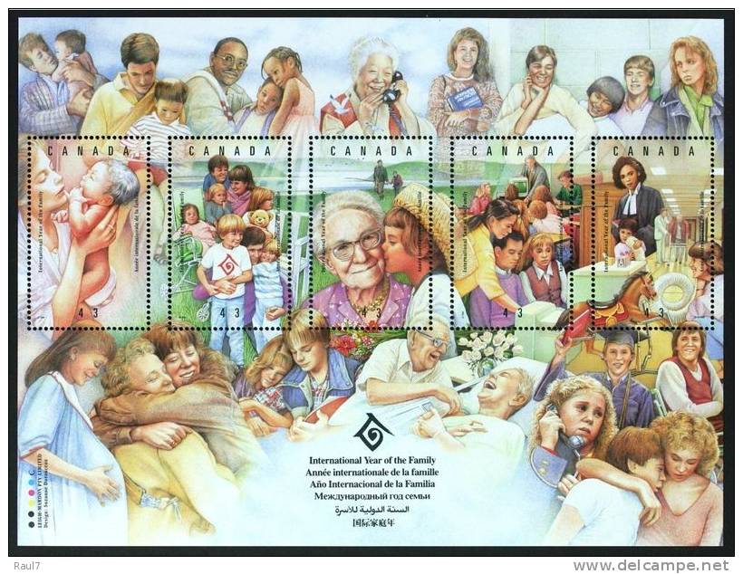 CANADA 1994 - Année Int De La Famille - BF Neufs // Mnh - Unused Stamps