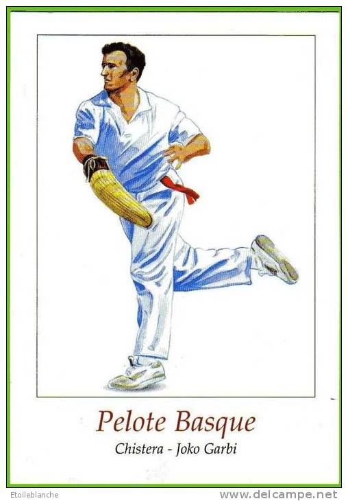 CPM Jeu, Joueur De Pelote Basque / Joko Garbi / édit Quai Rouge 1997 (Pyrénées 64) - Juegos