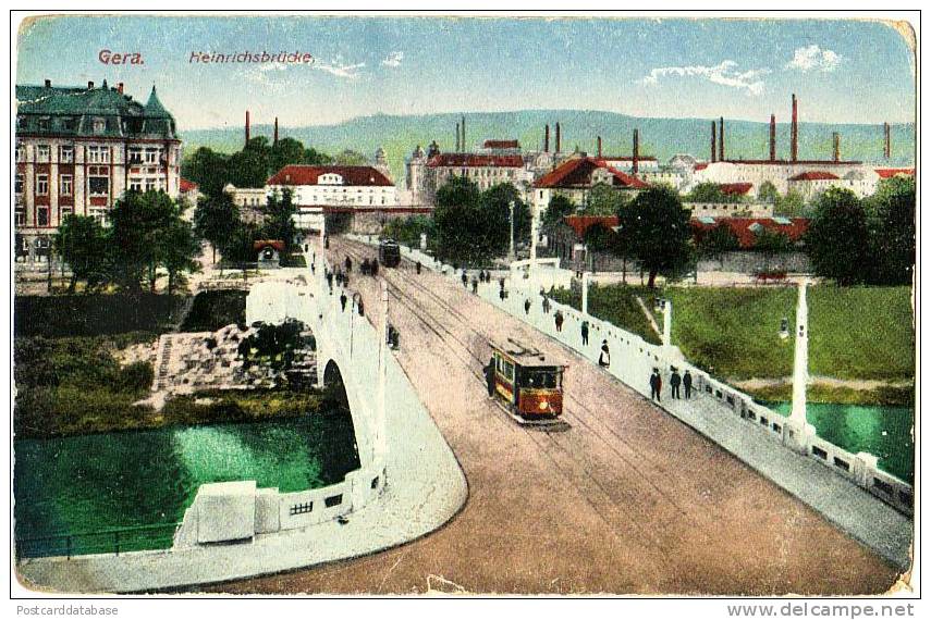 Gera - Heinrichsbrücke - & Tram - Gera