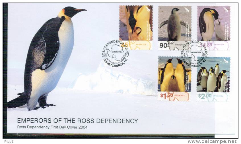 Ross Gebiet / Ross Dependency 2004 Michel  89-93 FDC - Andere & Zonder Classificatie