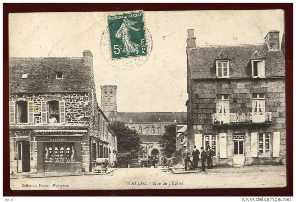 Cpa Du 22  Callac  Rue De L' église   PONT19 - Callac