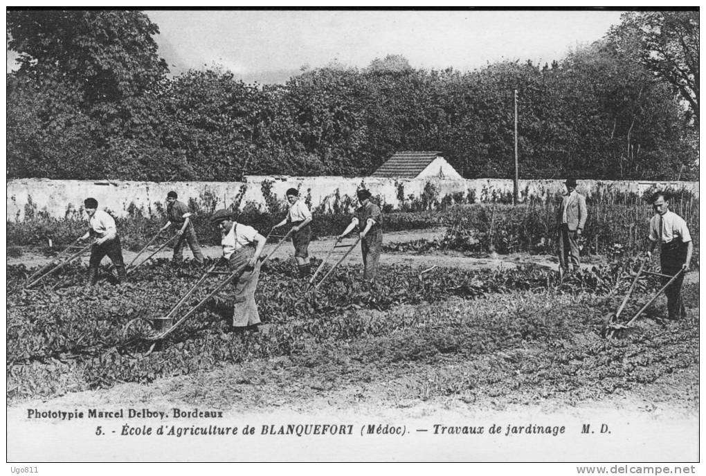 5. Ecole D'Agriculture De BLANQUEFORT  (Médoc)    -   Travaux De Jardinage - Blanquefort