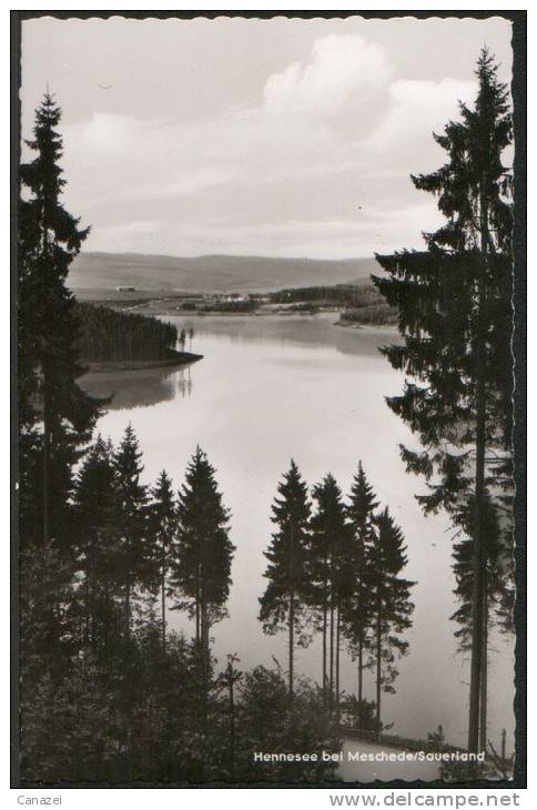 AK Hennesee Bei Meschede/Sauerland, Gel 1966 - Meschede