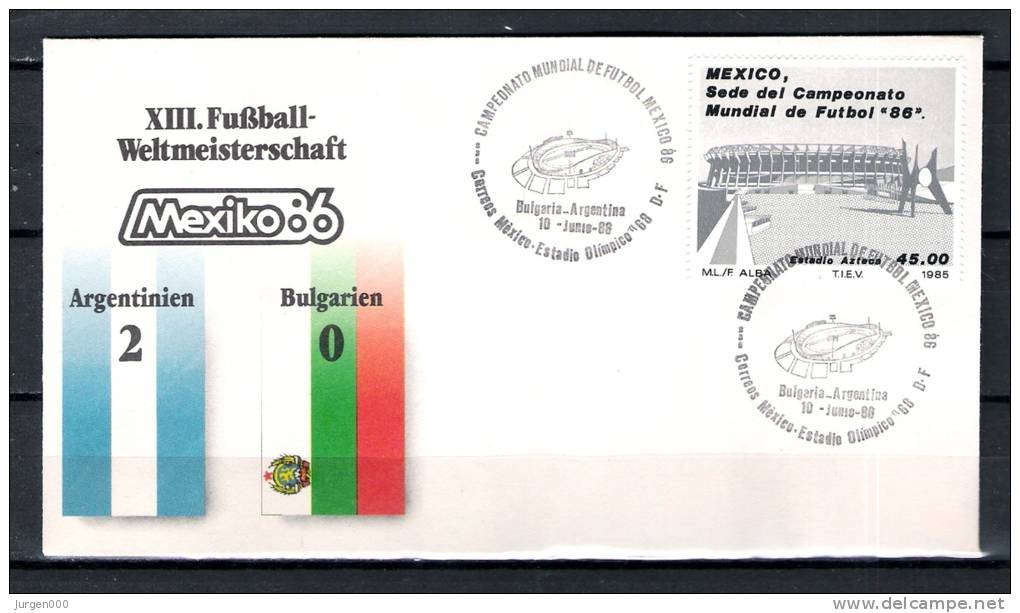 MEXICO, 10/06/1986 Campeonato Mundial De Futbol Mexico (GA4795) - 1986 – Mexico